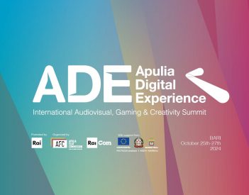 Dal 25 al 27 ottobre in Apulia Film House è in programma la seconda edizione di ADE - Apulia Digital Experience